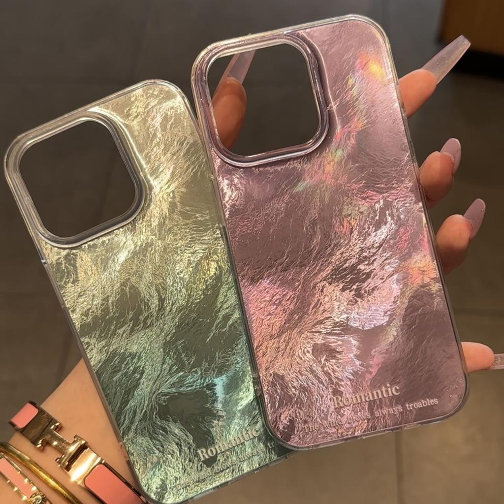 Glacier Pattern Gradient Blue and Purple Suitable for Apple 16ProMax Phone Case New IPhone15 14p 13min