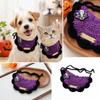 Halloween Pet Bib with Design, Knit Bib for Cats and Dogs, Cute Holiday Accessory