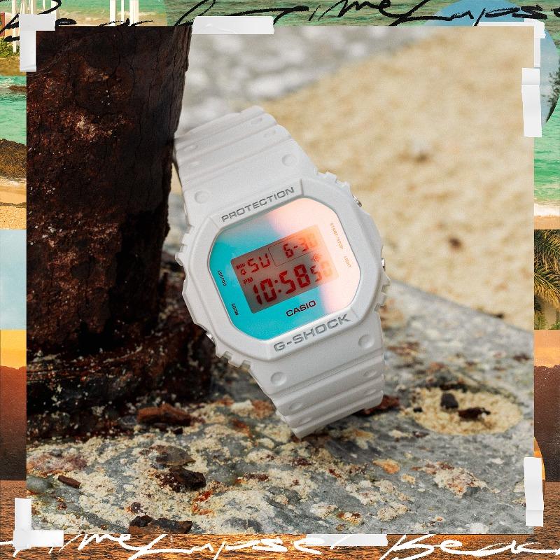 Casio G-SHOCK Men's Resin 200M Water Resistant Shock Resistant Alarm Quartz Watch DW-5600TL-7