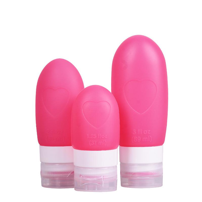 Fashion Silicone Small Travel Shampoo Bottle Set, Makeup Shampoo, Shower Gel, Facial Cleanser, Hand Cream, Skincare Products