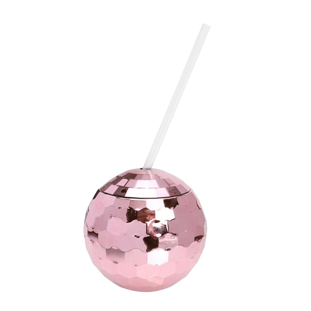 Disco Flash Ball Cup Galvanoplastia Ball Cup Ball Straw Plastic Water Cup Copa de vino