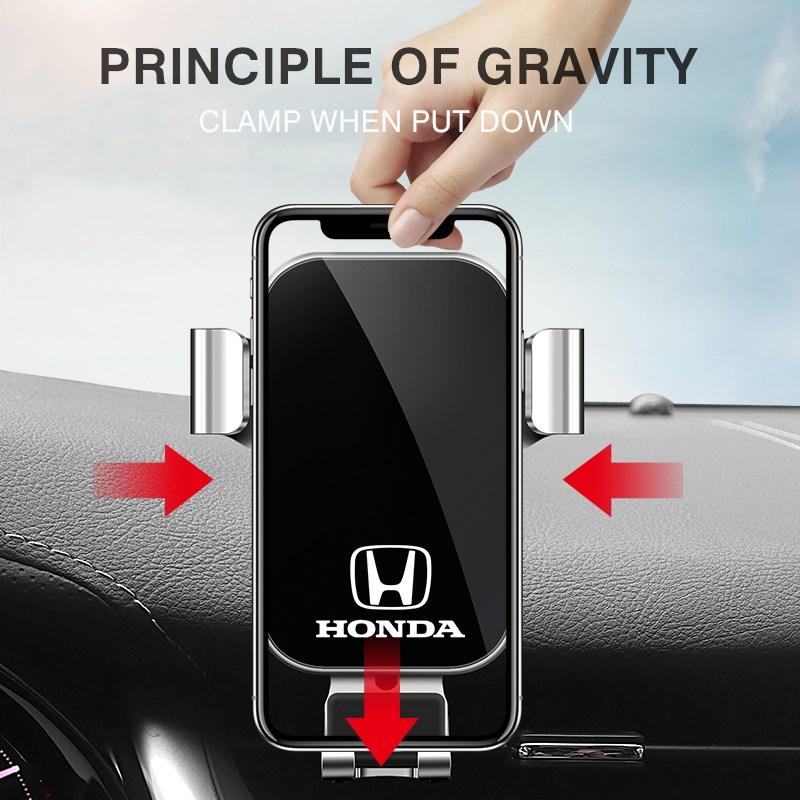 Car Phone Holder Stand Mobile Smartphone Air Vent Gravity Car Mount For Honda Civic Accord Crosstour Spirior Odyssey Avancier