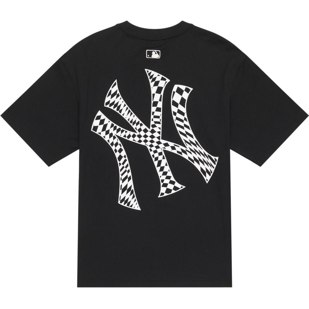 New MLB Checkerboard T Shirts Unisex Black 3ATSO0243-50BKS