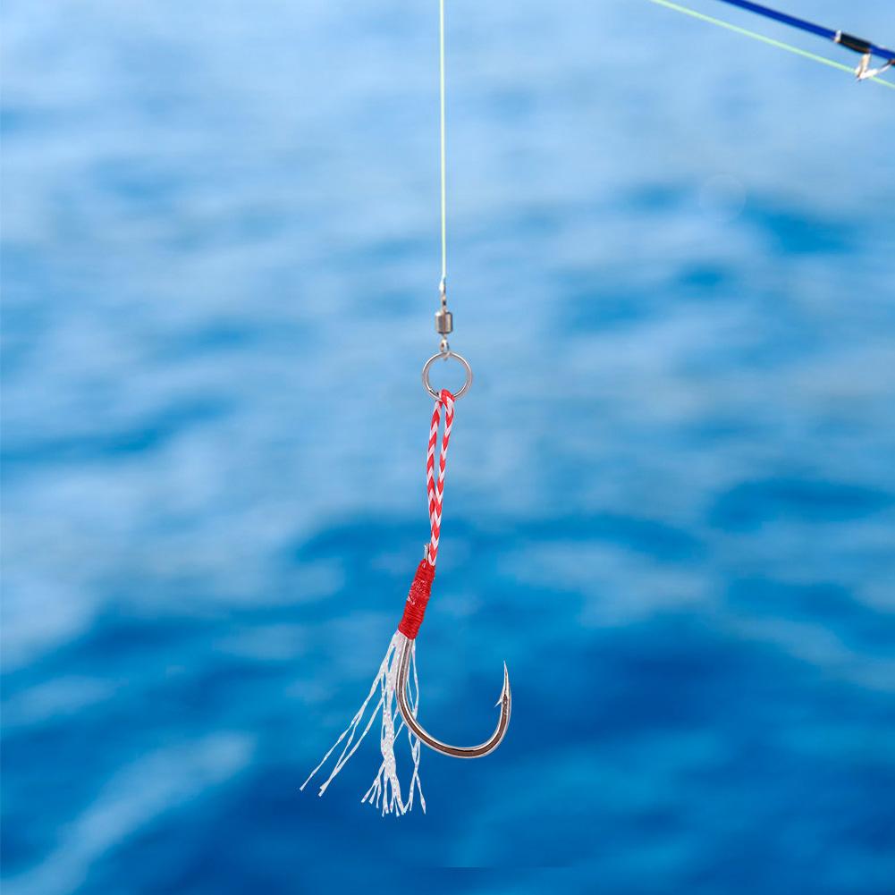 5pcs High Strength Metal Heavy Duty Fishing Barbed Hooks Fish Accessory 11#