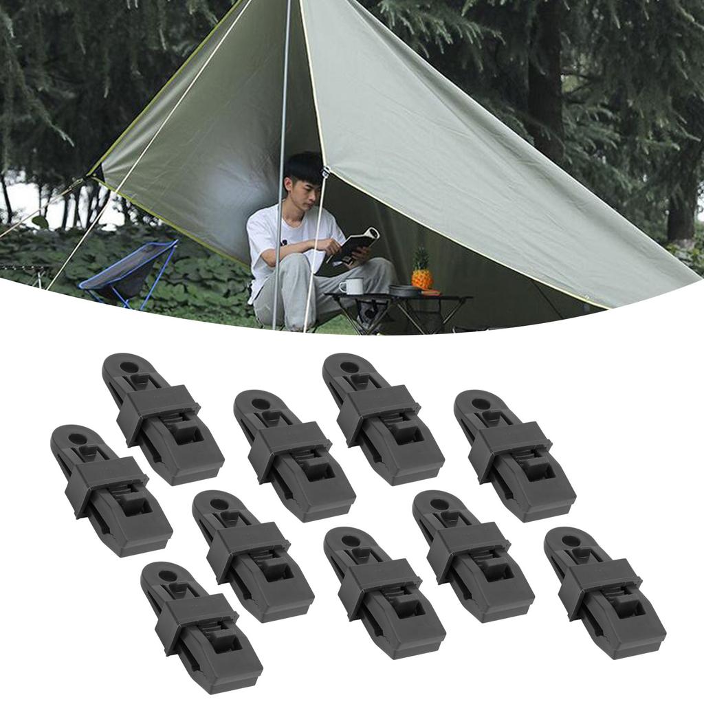 10pcs Tarp Clips Professional Windproof Waterproof Awning Tarp Clamps for Tarp Tents Tarpaulin Pool Cover RV Awning Cover Banners