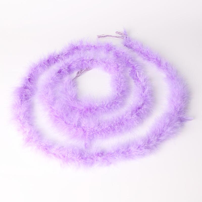 Feather Fleece 2 Meters Turkey Fleece Feather Strip, Flat Fleece Strip, Cartoon Wedding Feather Strip