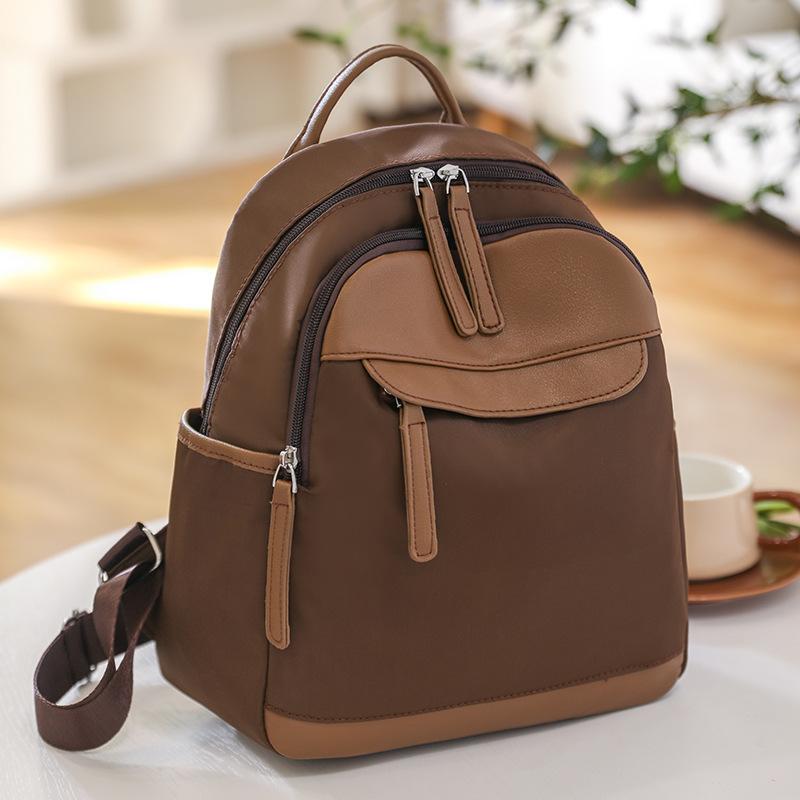 

Повсякденний жіночий рюкзак великої місткості Шкільний рюкзак для подорожей коричневий