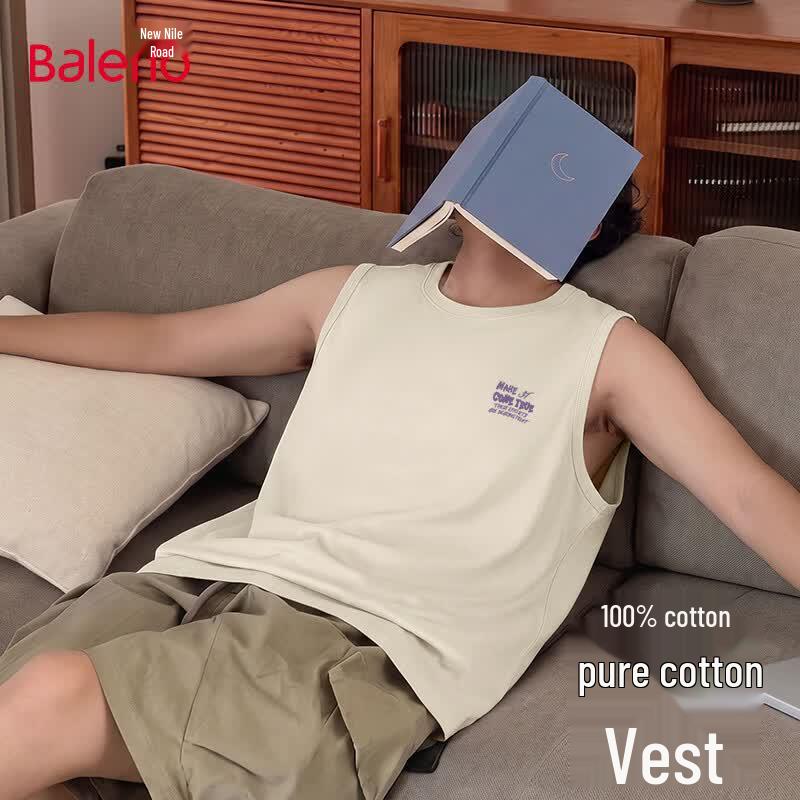 Baleno Men s Pure Cotton Sleeveless Vest 4XL