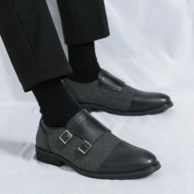 Italian Brand Classic Brown Men's Leather Casual Shoes Low Cut Comfortable Men's Loafers Versatile Office Work Shoes Comfortable