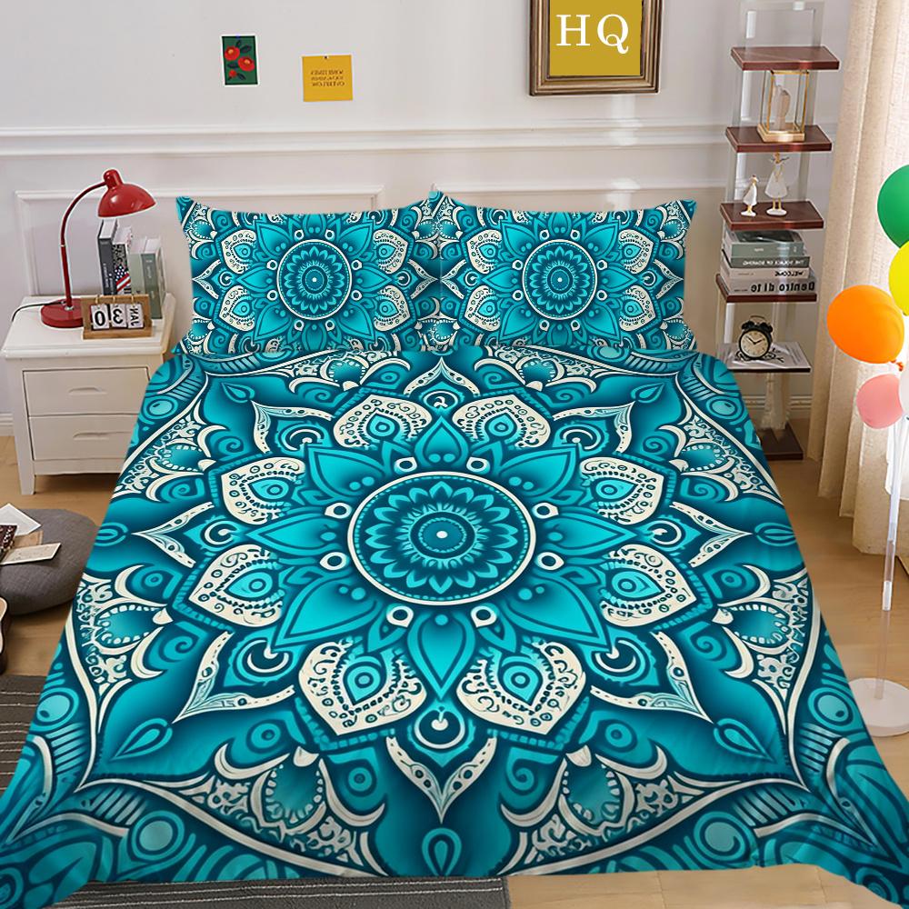 Comforter Cover Set 3D Paisley Printing High Quality Children Home Bedclothes Full Size Quilt Cover Set