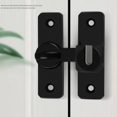 Poignée de Serrure de Porte Sécurisée Antivol Robuste, Serrure à Goupille de Sécurité de Grade Commercial/Résidentiel avec Glissière Réglable 90°/180°