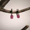 Серебряные серьги с натуральным рубином 2.313ct (2187936)