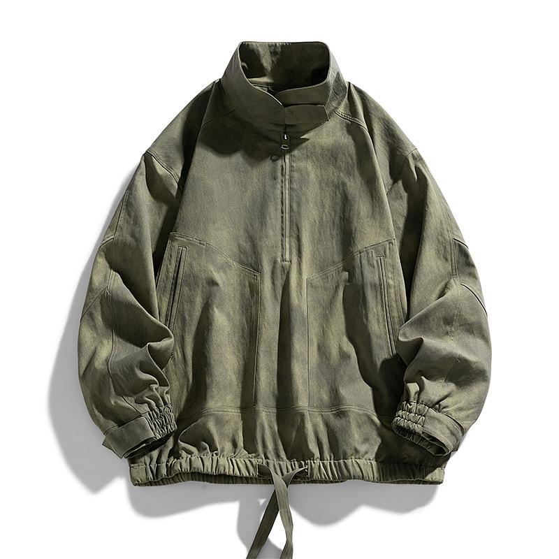 Outdoor men's American vintage jacket jacket jacket men's spring and autumn loose ins cargo jacket men