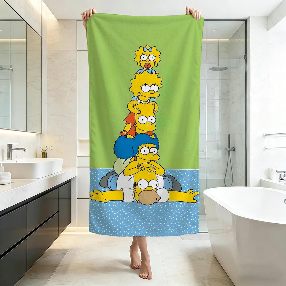 Funny-The SimpsonsS Towel Five-Star Hotel Quality Eco-Friendly Ultra Soft Thick Towels & Beach Towels