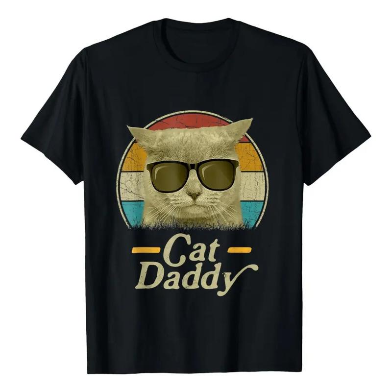 Camiseta Retro Con Gafas De Sol Estilo Cat Daddy De Los A?os S
