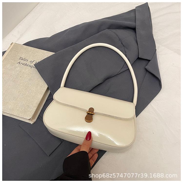 Retro Niche Baguette Bag Women's 2025 New Trendy Fashion Korean Internet Celebrity Armpit Bag One-shoulder Hand-held Commuter Bag