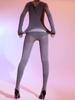 Sexy Women Plus Size Pantyhose Open Crotch Bodysuit 120D Elastic Sexy Tights Back Put Up Bodyhouse Erotic Shaping Leotard