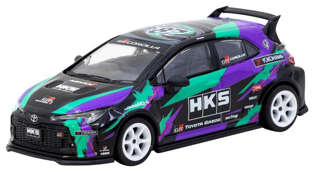 Speedmaster Japan TARMACWORKS 1/64 HKS Toyota GR Corolla Finished Model T64G-066-HKS