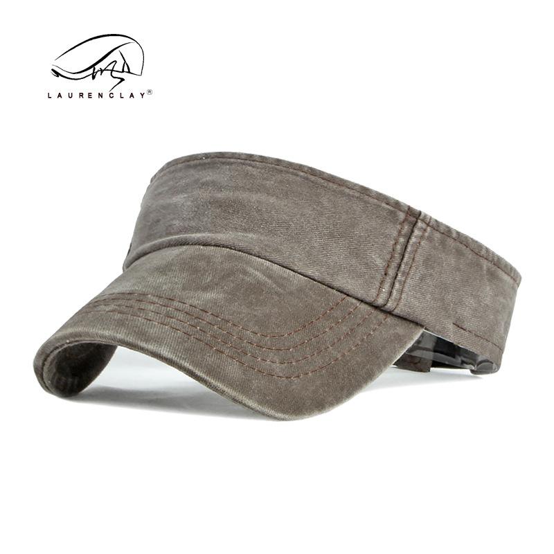 Hat Washed cotton empty top hat Men's and women's summer sun protection peaked cap Baseball cap