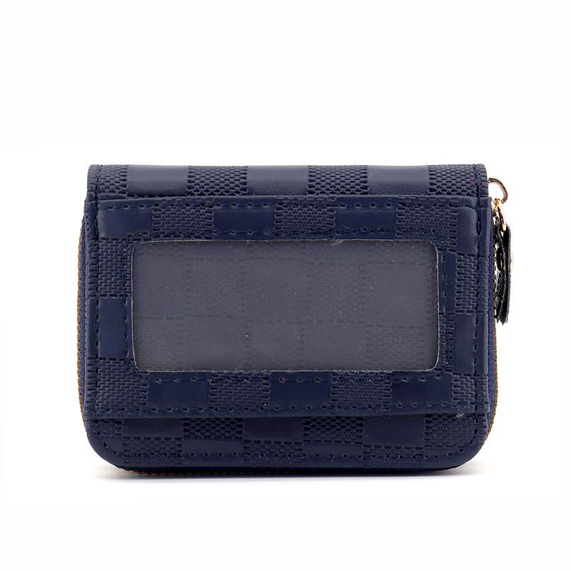 

Держатель для карт-аккордеон в шахматном стиле: Тонкий, антимагнитный, большой емкости кошелек для удостоверений личности для мужчин и женщин