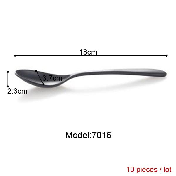 Melamine Dinnerware Black Frost Soup Spoon Turtle Shell Spoon Restaurant Household Melamine Spoon A5 Melamine Tableware