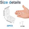 INCREWAYL Brackets, 20pcs Clear Acrylic Corner Brackets 90 Degree Support Shelf Corner Brace Wood