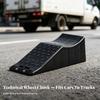 Automotive Wheel Chock Portable Triangular Wedge Impact-Resistant