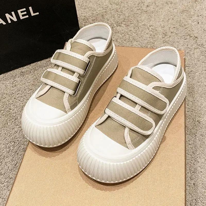 

Мода Мода 2025 Повседневные тренды Женские парусиновые кроссовки Обувь Вулканизированная обувь Дешевая Высокое качество Эстетика Y2k Женская обувь 40