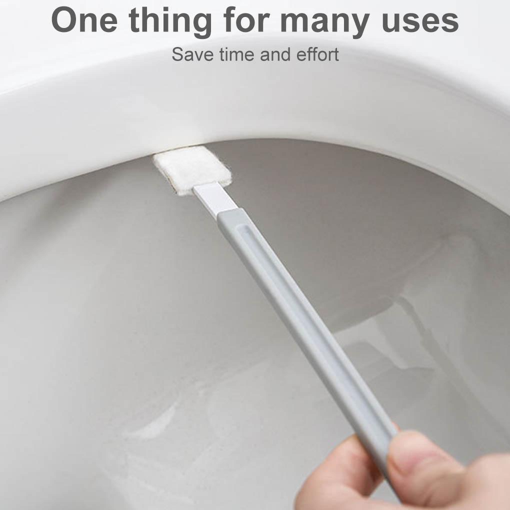 Disposable Removable Brush Head Set Toilet Slot Kitchen Hearth Stain Remover with 10pcs Replacement Head