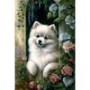 Ound Diamond 5D DIY Diamond Painting Puppy Embroidery Cross Stitch Mosaic Decoration Gift