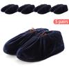 5 Pair Reusable Velvet Fabric Shoe Covers Non-slip Adult Washable Keep Floor Carpet Cleaning Indoor Outdoor Shoe Protector Cover