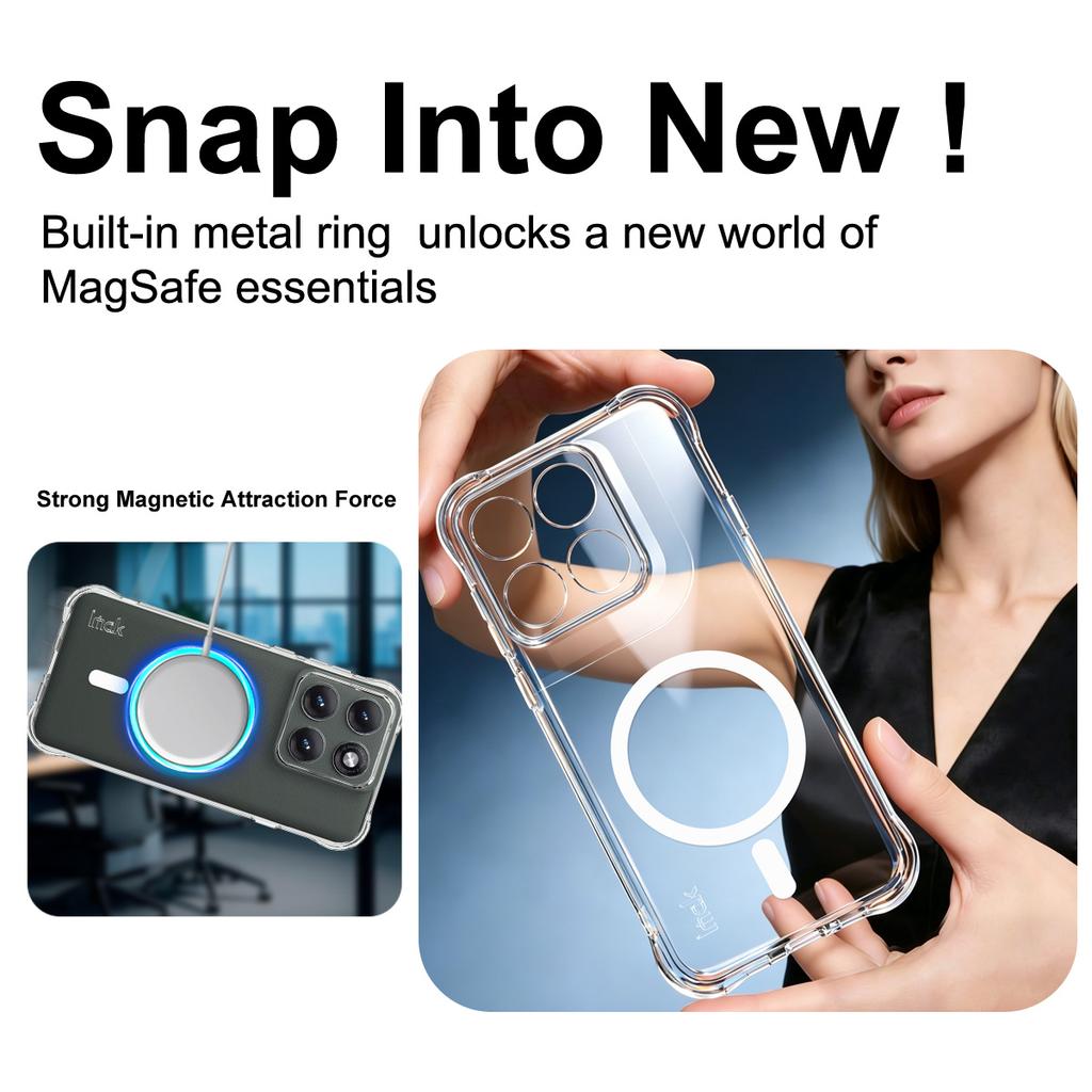 For Moto Edge 5G 2026 Phone Case IMAK Shock-resistant Soft Magnetic Case