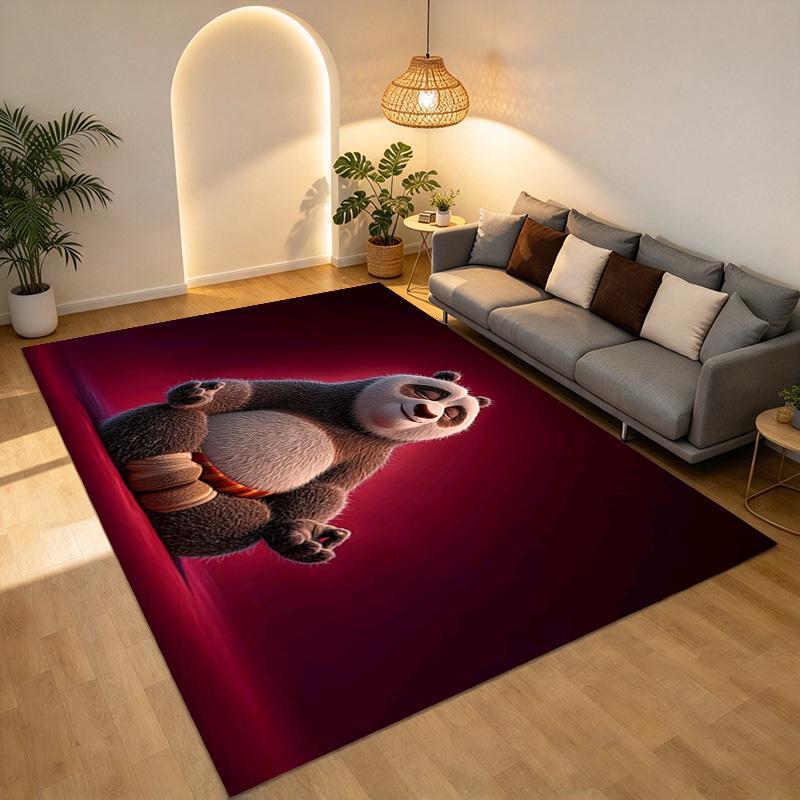 Kung Fu Panda Living Room Nonslip Area Rug Soft Carpet For Bedroom Game Playroom Sofa Office Home Decor Doormat Christmas Gift C9291105