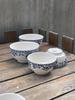 UK Blue & White Porcelain Bowl: Microwave-Safe Ceramic Tableware for Noodles, Rice, & Porridge