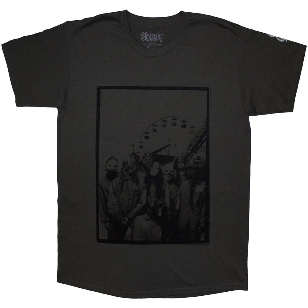 Slipknot T Shirt Amusement Park Band Logo new Official Mens Charcoal Grey XL