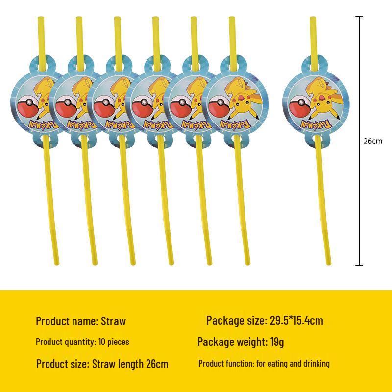 

Товары для вечеринки Пикачу: Бумажные тарелки, Салфетки, Стаканы, Скатерть, Баннеры и Украшения