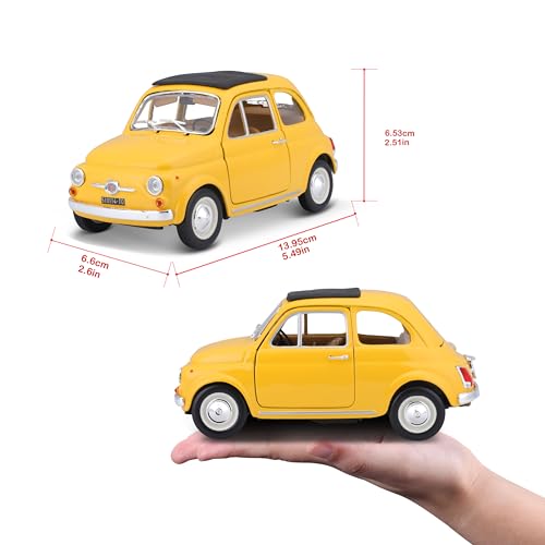 BURAGO Fiat 1965 (Yellow) [Parallel Import]