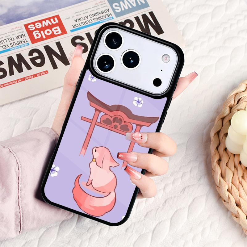 Genshin Yae Miko Phone Case For IPhone 17 16e 15 14 13 12 11 Pro Max Air Mini Soft Protective Cover