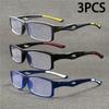 3PCS New Anti Blue Light Reading Glasses for Men Women Sports Leisure Fashion Retro Reading Glasses New