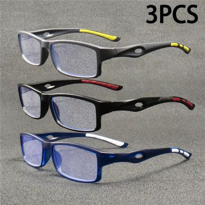 3PCS New Anti Blue Light Reading Glasses for Men Women Sports Leisure Fashion Retro Reading Glasses New