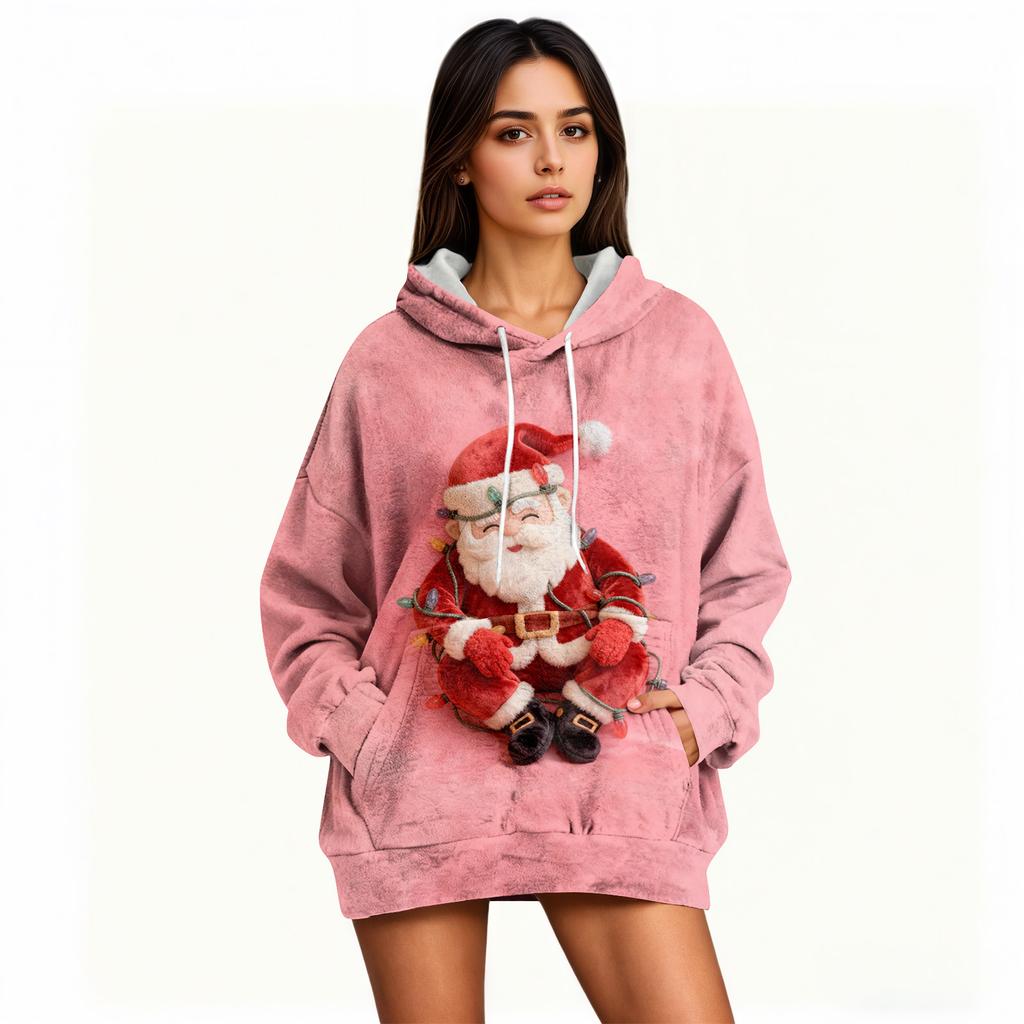 Hoodies For Women Oversized Winter Plush Cute Sweatshirts Pullover Trendy Fall Winter Clothes