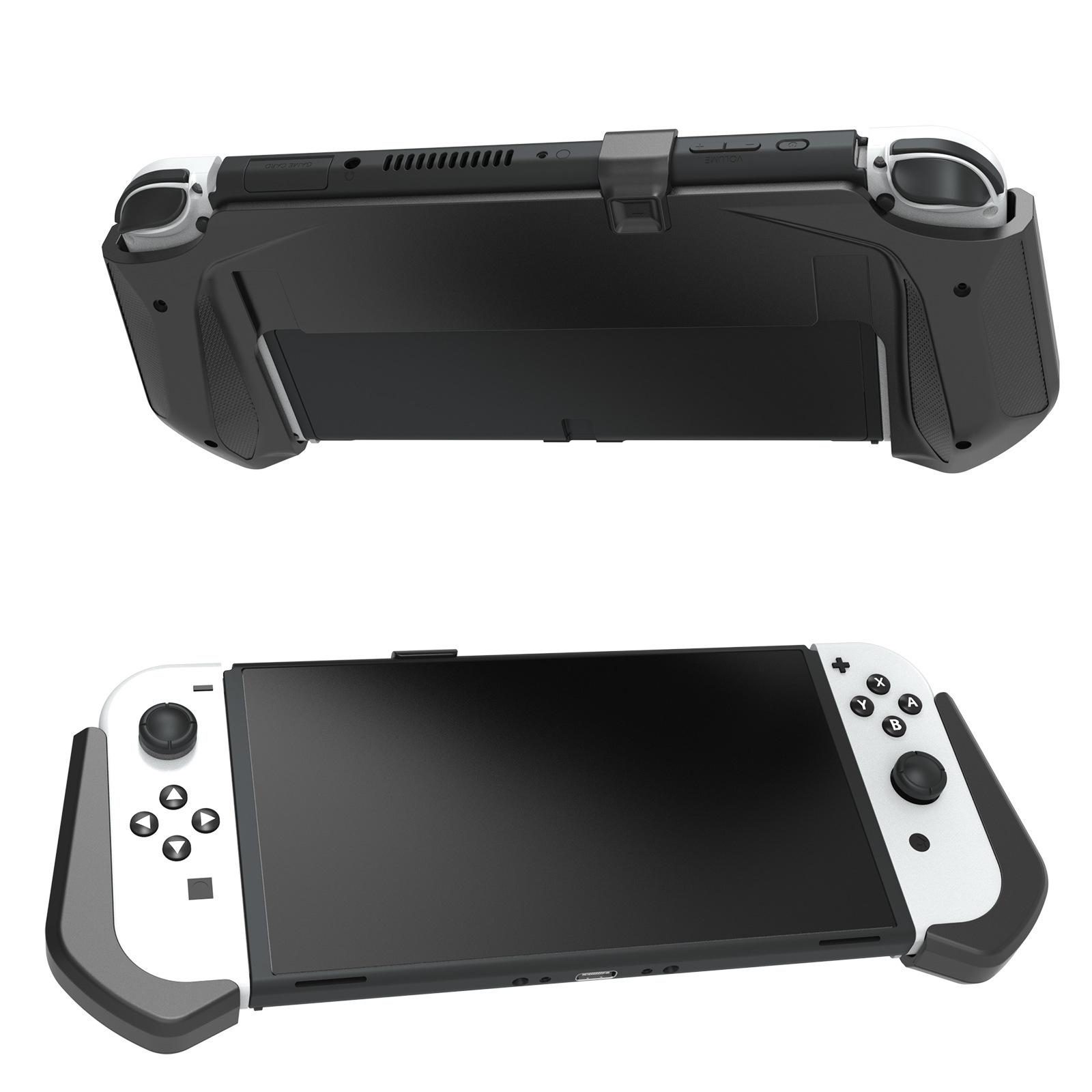 

JYS JYS-NS232 For Nintendo Switch OLED Game Console Non-Slip Pluggable Base Grip Case Black