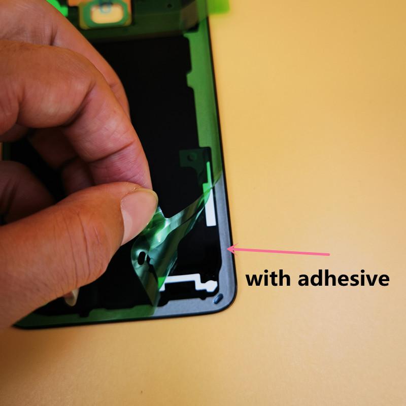 Back Glass Replacement G965 G960 Battery Rear Door   with Camera Lens CE  Sticker For Samsung Galaxy S9 S9+