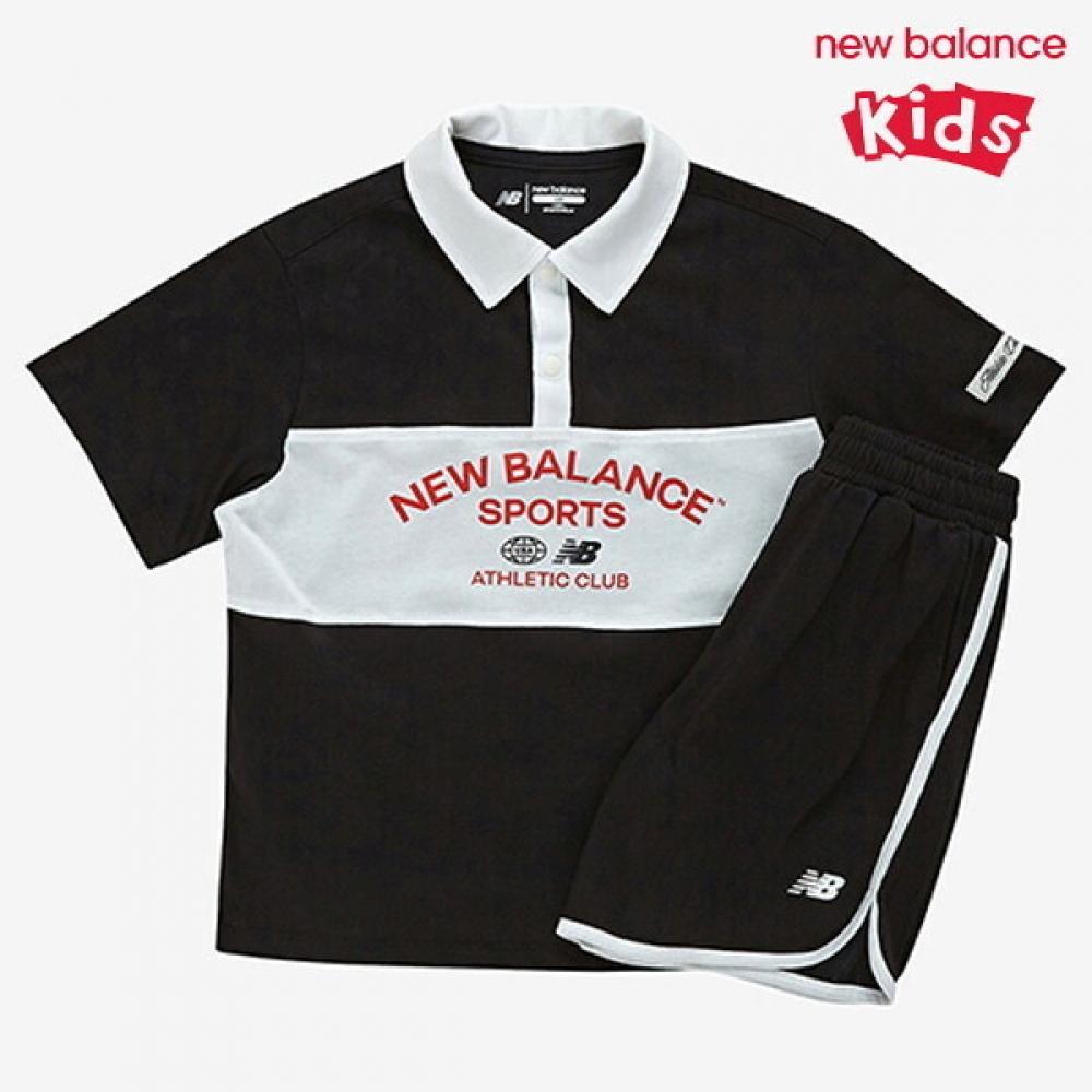 

New Balance Kids SporTs Collar Color SeT Up T shirT Nk9yf2831u 19 120/size