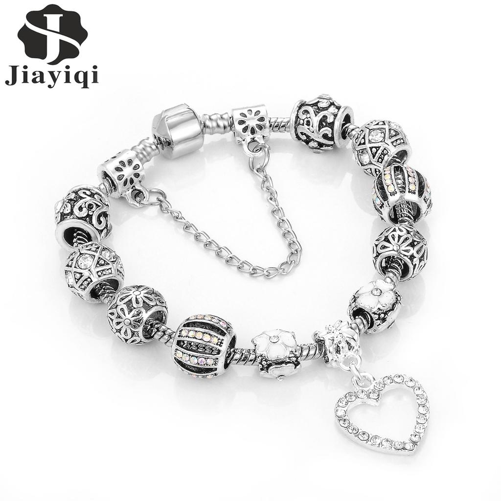 Buy Openwork Love Beaded Charm Bracelet for Women's Bracelet Jewelry at