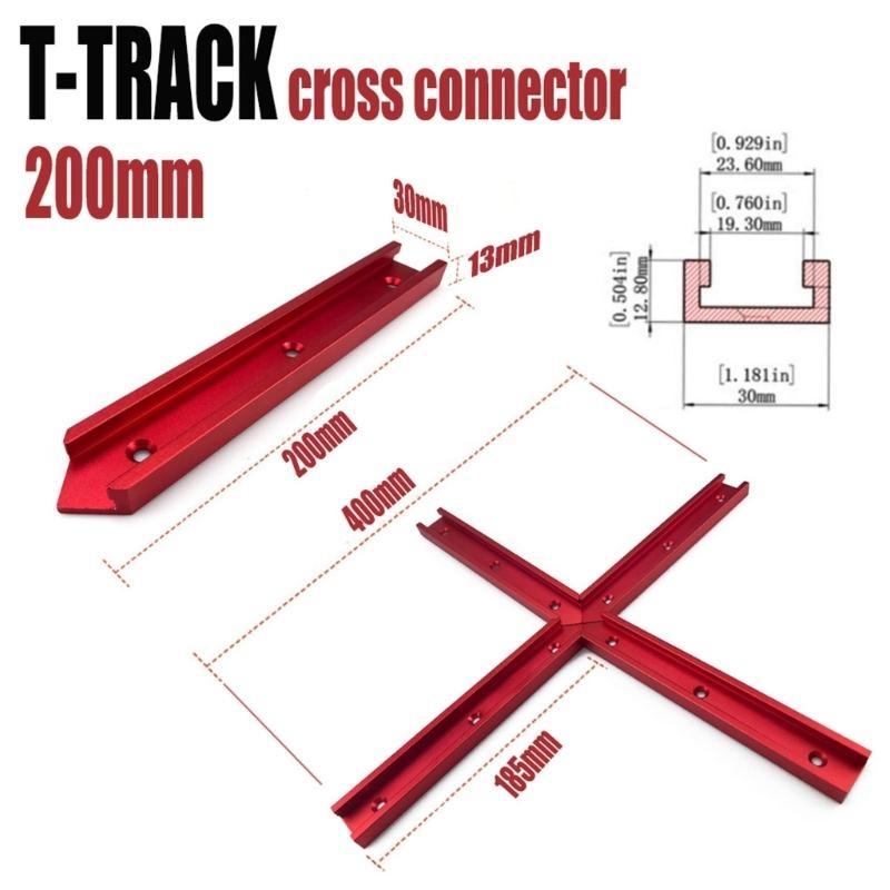 652F For 30# Chutes Woodworking T-track Connectors Track Miter Gauge Guide