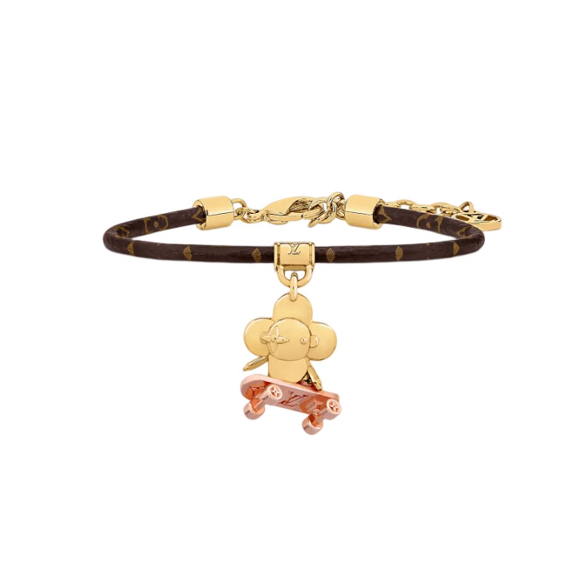 

Louis Vuitton Vivienne Exquisite Elegant Brass Canvas Bracelet Unisex Bracelet Gold M1051Z Basic Packaging-Dust Bag+Box,F,Gold
