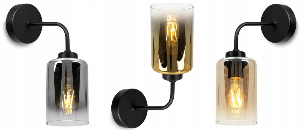 UNIQUE WALL LAMP ELEGANT GLASS SHADE