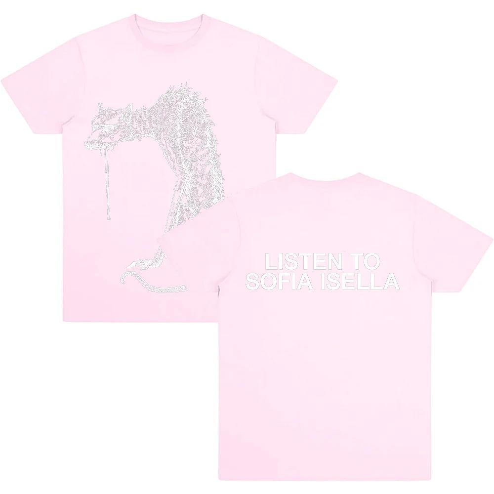 

The Dog TShirt Sofia Isella Cotton Tee Harajuku Casual Short Sleeve Womens Men Streetwear Crew high quality Short Sleeves Casual M