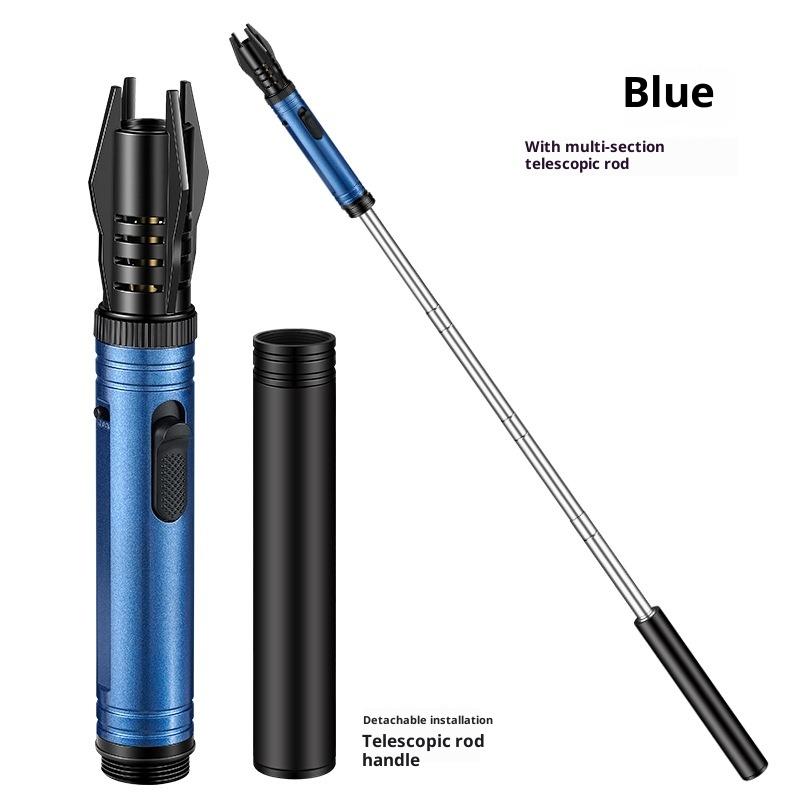 BBQ Barbecue Candle Lengthening Powerful Metal Gas Lighter Windproof Turbo Kitchen Torch Cigar Smoking Accessories Flashlight